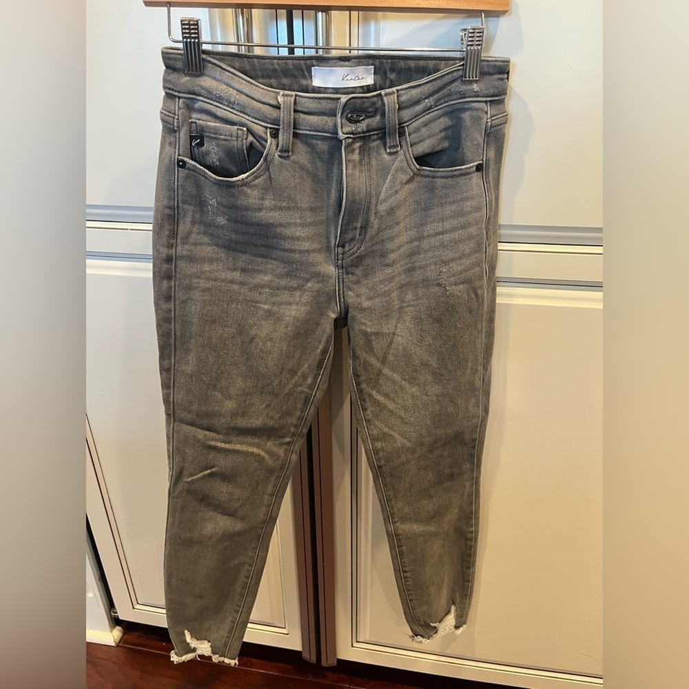 KanCan Distressed Gray Skinny Jeans